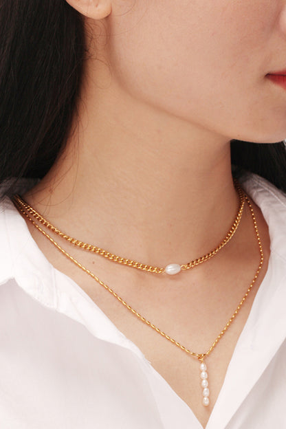 Double-layered Freshwater Pearl Necklace